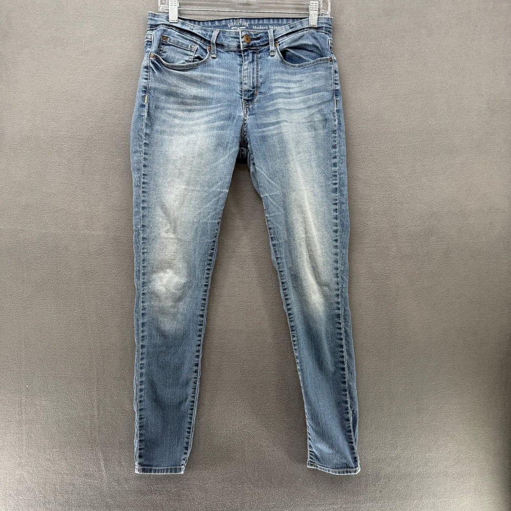 Signature by Levi Strauss & Co Modern Skinny‎ Jeans Distressed Women W30 L34